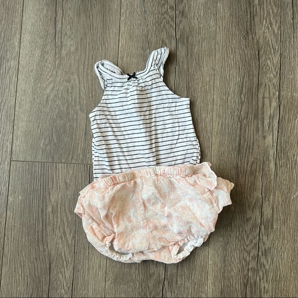 SOLD Pink and White Bloomers - Picture 4 of 4